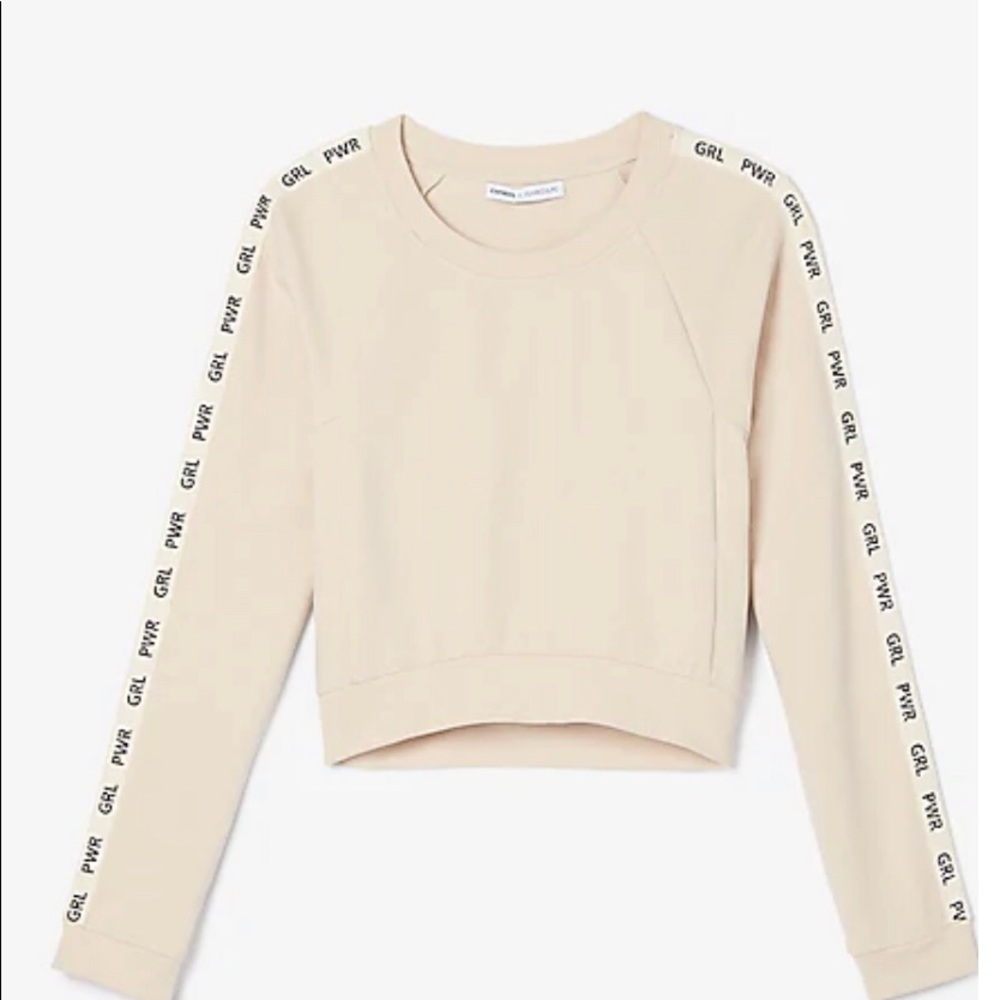 Olivia Culpo for Express GRL PWR sweatshirt